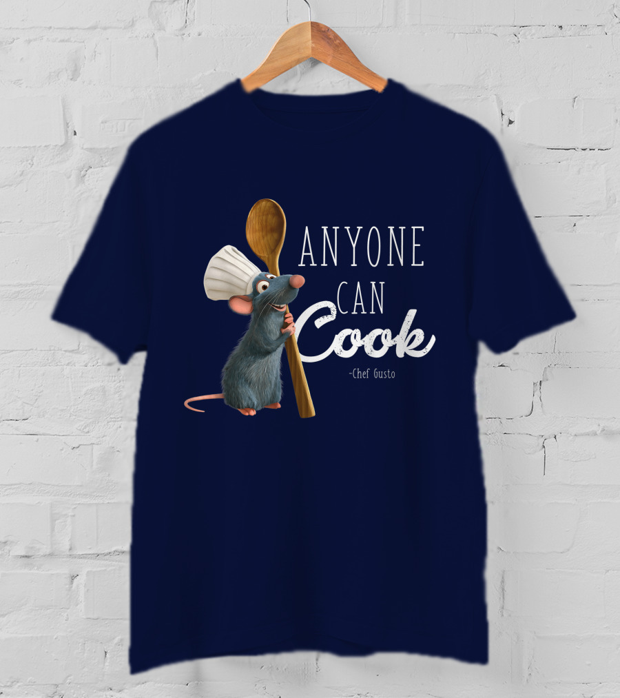 Disney Pixar Ratatouille Remy Anyone Can Cook Chef Gusto T-Shirt