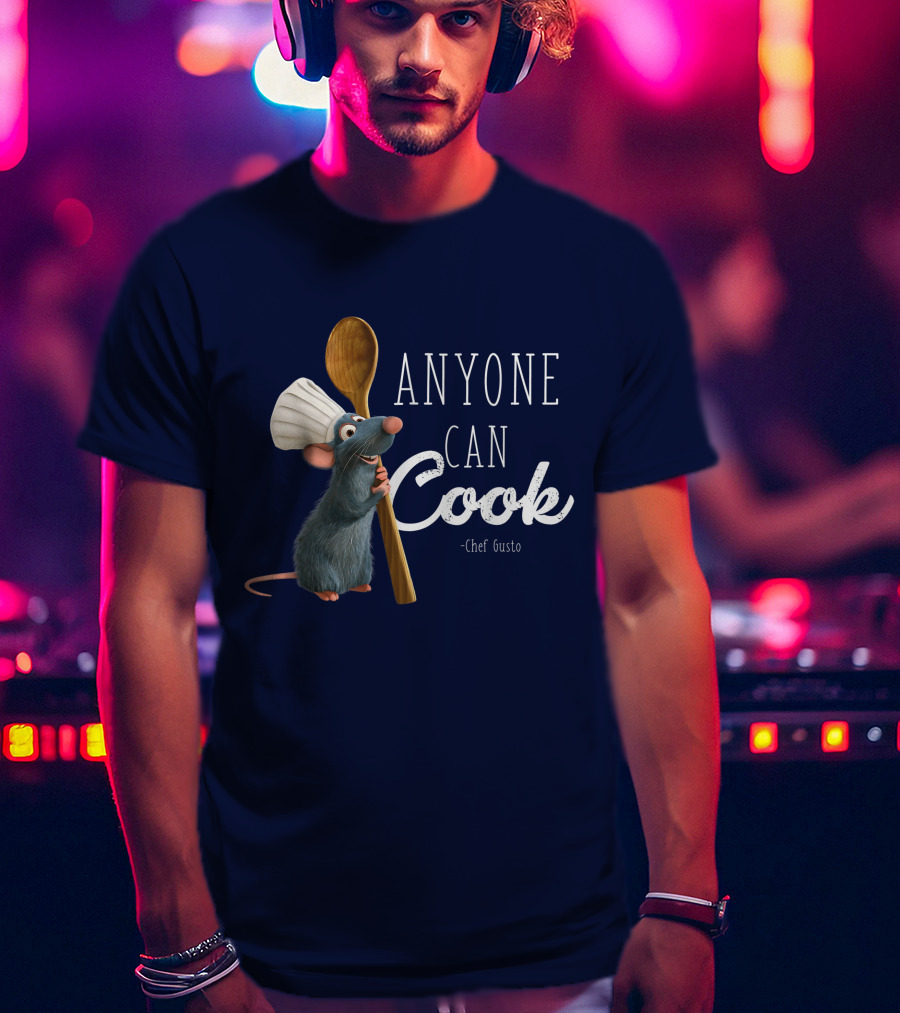 Disney Pixar Ratatouille Remy Anyone Can Cook Chef Gusto T-Shirt