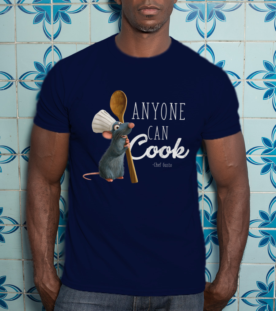 Disney Pixar Ratatouille Remy Anyone Can Cook Chef Gusto T-Shirt