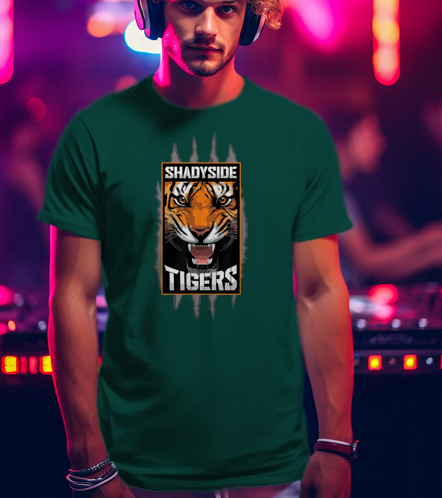 Shadyside Tigers Fierce Tiger Face Claw Marks T-Shirt