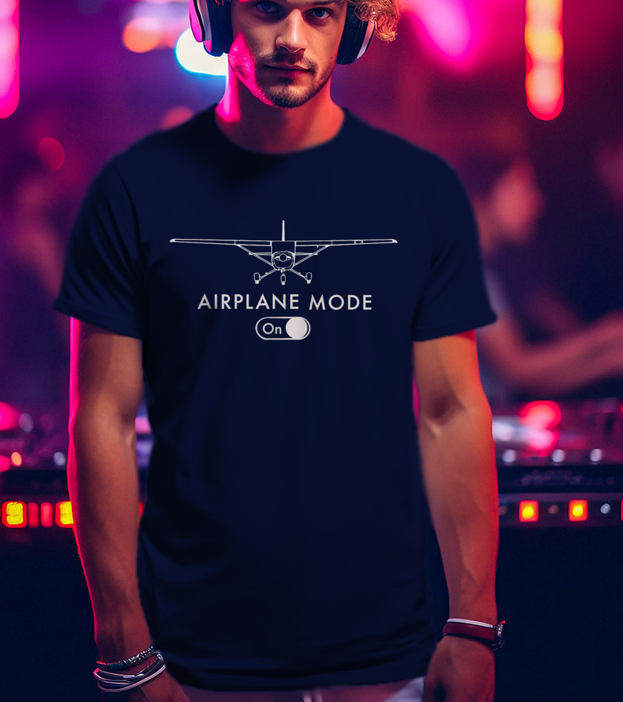 Airplane Mode On C172 Pilot Flying T-Shirt