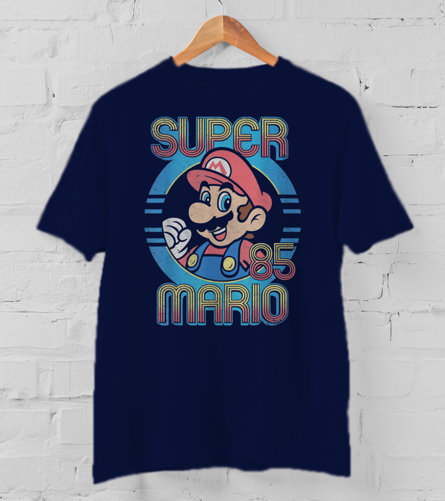 Super Mario Retro 85 Circle Classic T-Shirt
