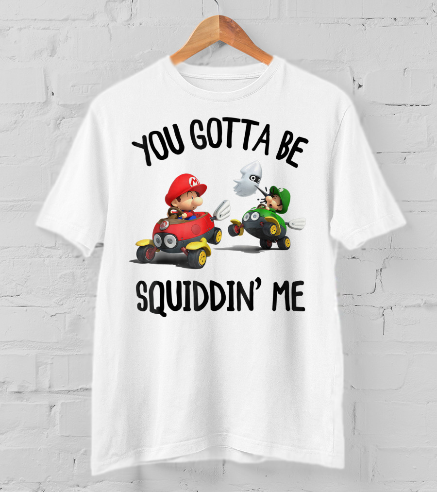Mario Kart You Gotta Be Squiddin Me Racing Blooper Surprise T-Shirt