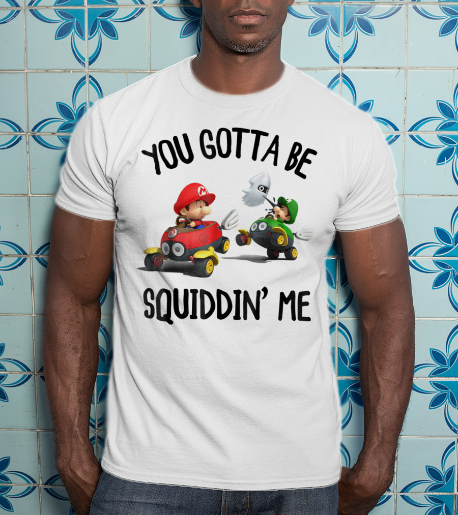 Mario Kart You Gotta Be Squiddin Me Racing Blooper Surprise T-Shirt
