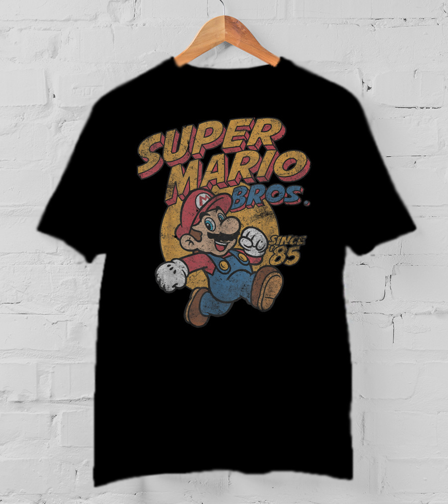 Super Mario Bros Since '85 Retro Gaming T-Shirt