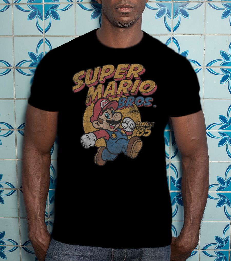 Super Mario Bros Since '85 Retro Gaming T-Shirt