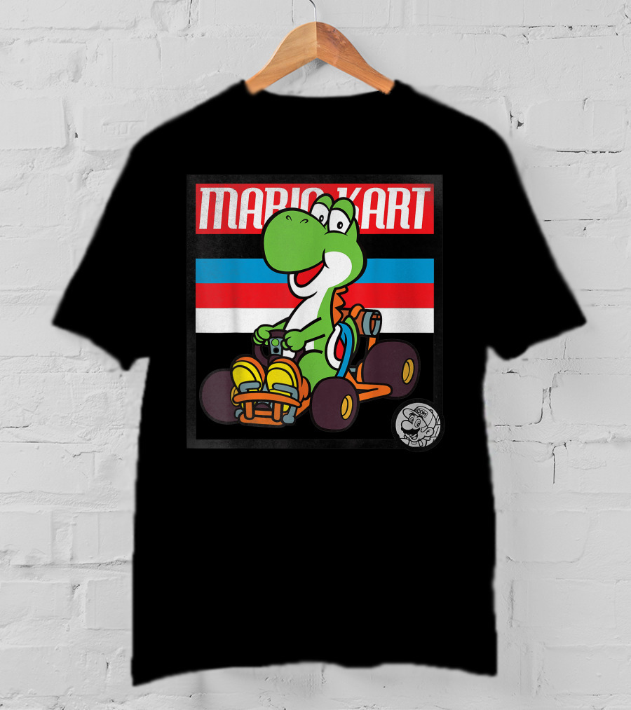 Mario Kart Yoshi Old School Retro 90s T-Shirt