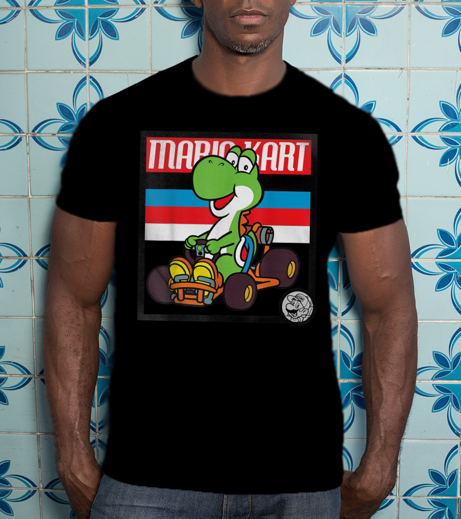 Mario Kart Yoshi Old School Retro 90s T-Shirt