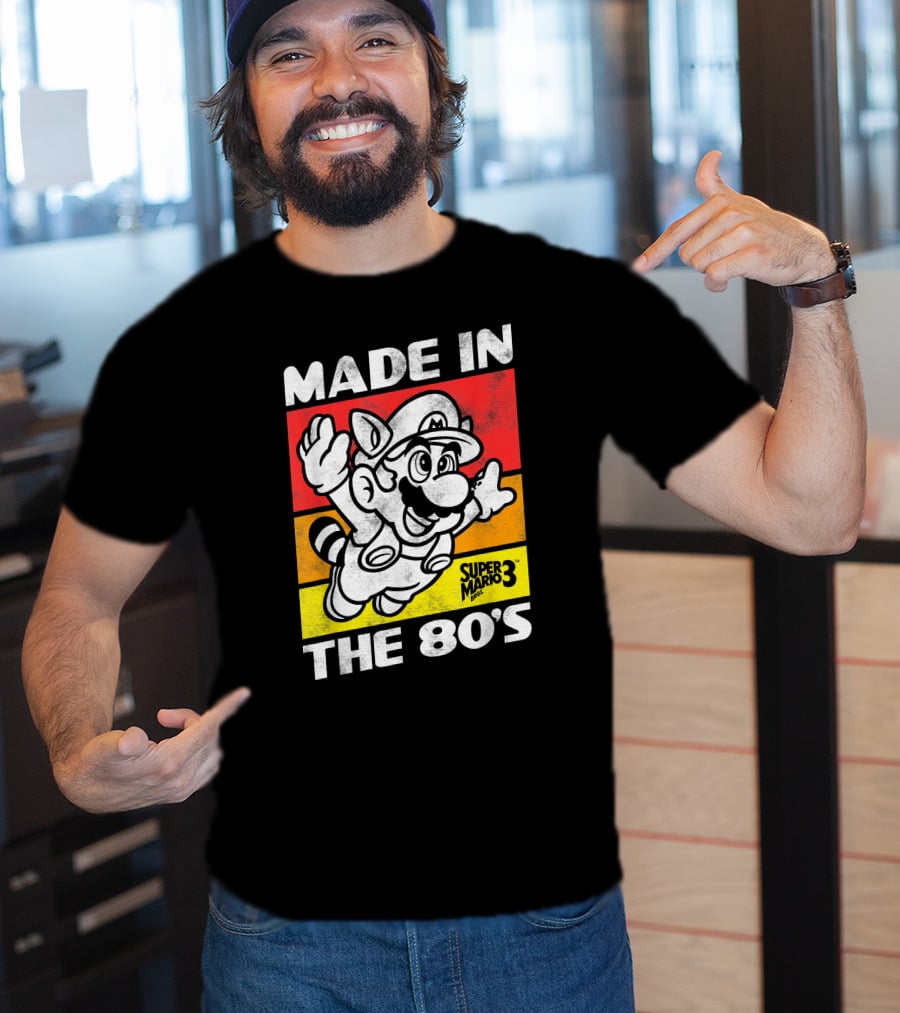 Made In The 80's Super Mario Bros 3 Retro Gaming Humor T-Shirt