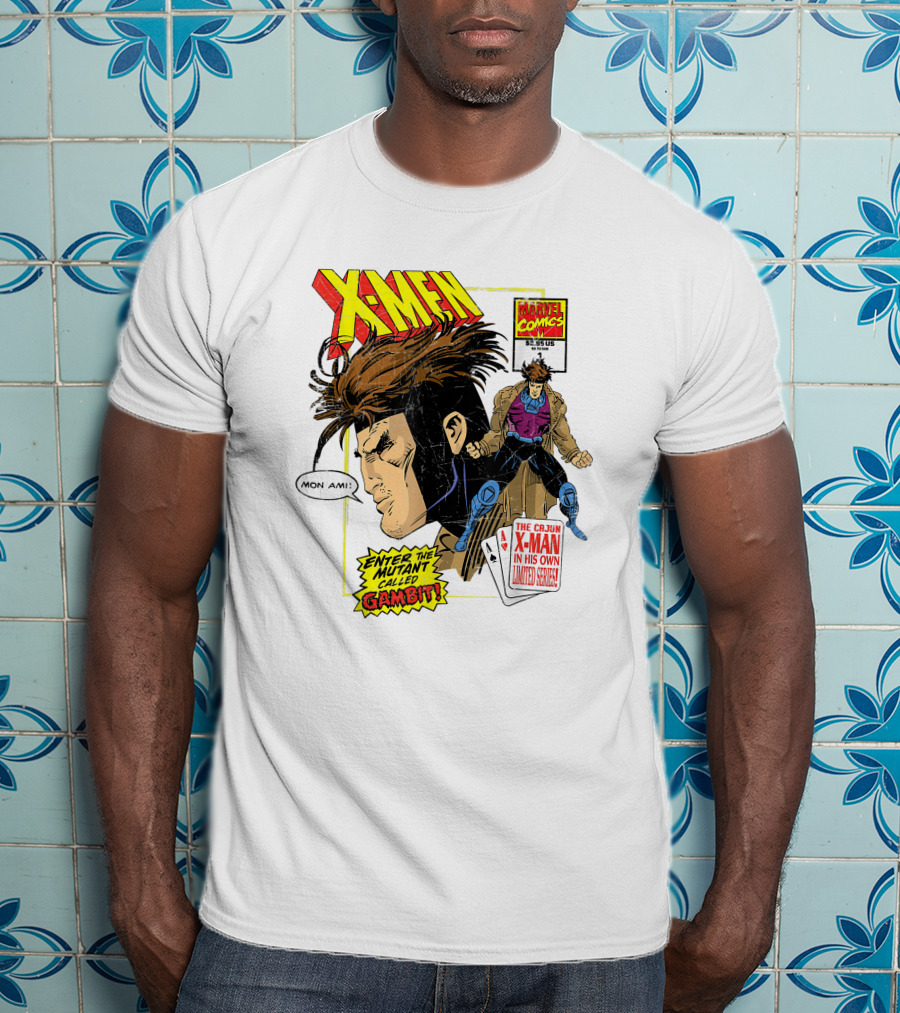 X-Men Marvel Comics Cajun X-Man Gambit Remy LeBeau Enter The Mutant Called Gambit T-Shirt
