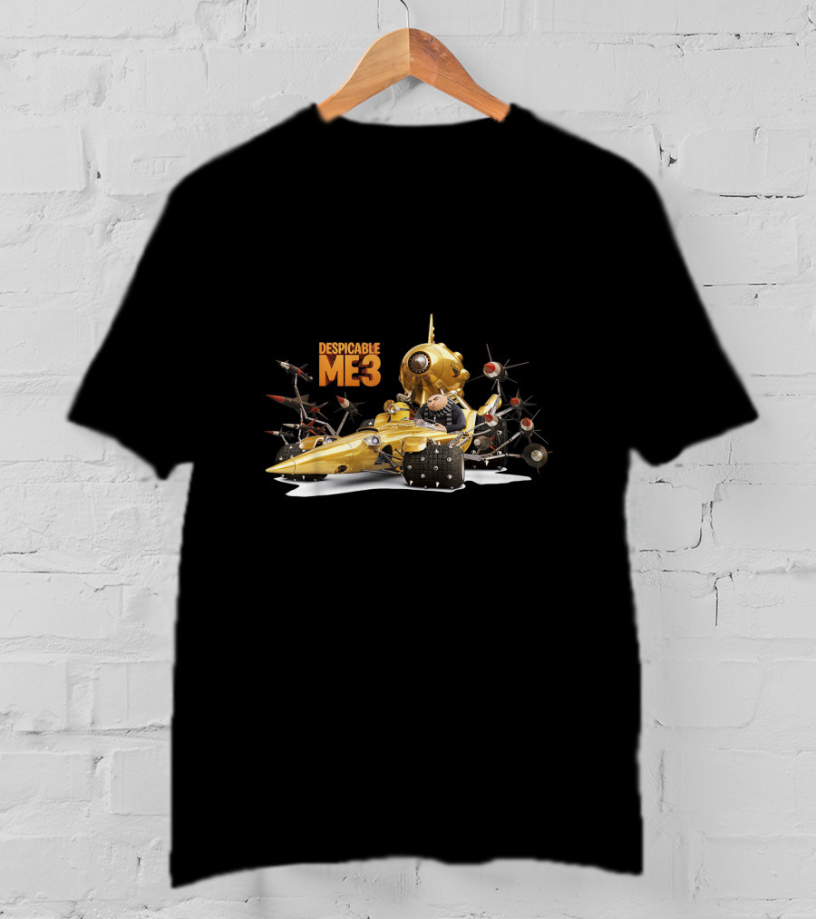 Despicable Me 3 Gru In Gold Submarine With Transforming Gadgets T-Shirt