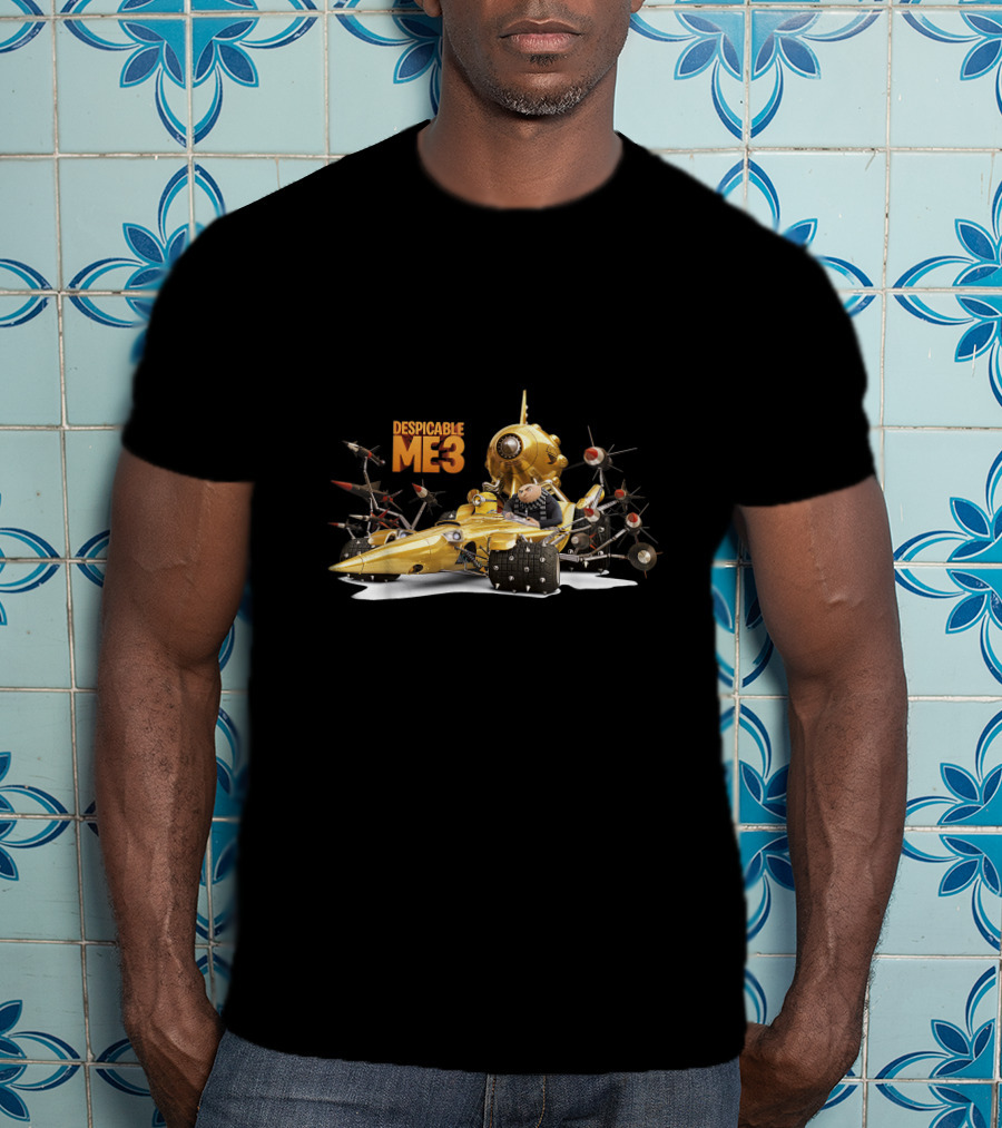 Despicable Me 3 Gru In Gold Submarine With Transforming Gadgets T-Shirt