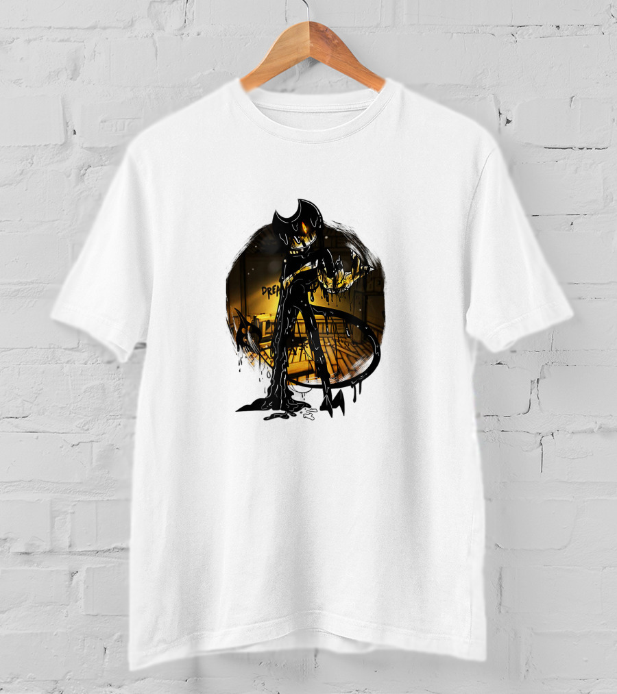 Bendy And The Ink Machine Nightmare Ink Creature Dream Scene T-Shirt
