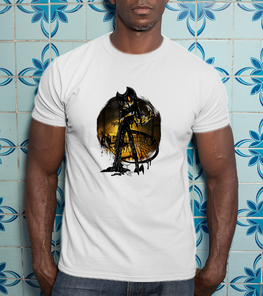 Bendy And The Ink Machine Nightmare Ink Creature Dream Scene T-Shirt