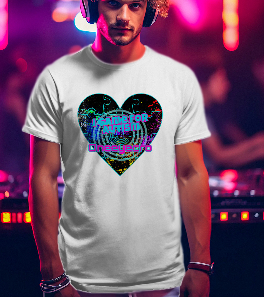 I Game For Autism Oneeyecro T-Shirt