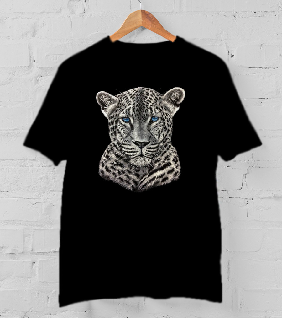 Leopard With Striking Blue Eyes T-Shirt