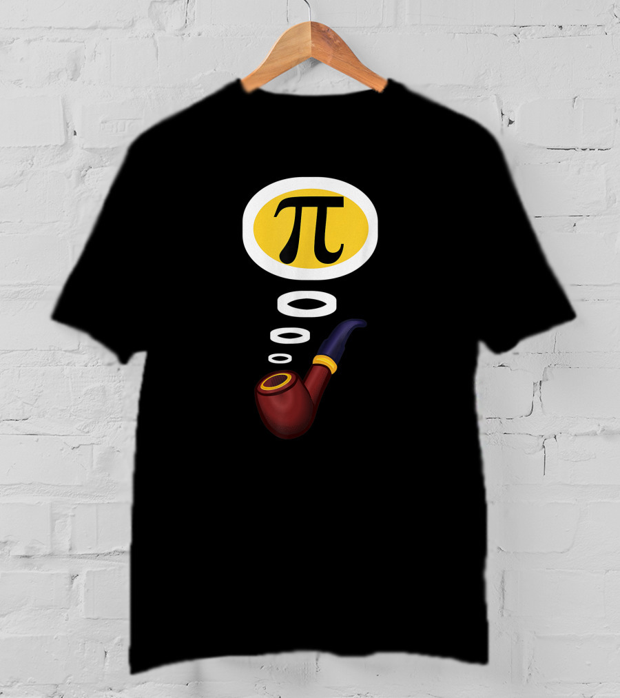 Pi Day Pipe With Pi Symbol For Teacher T-Shirt