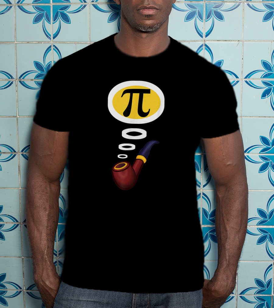 Pi Day Pipe With Pi Symbol For Teacher T-Shirt