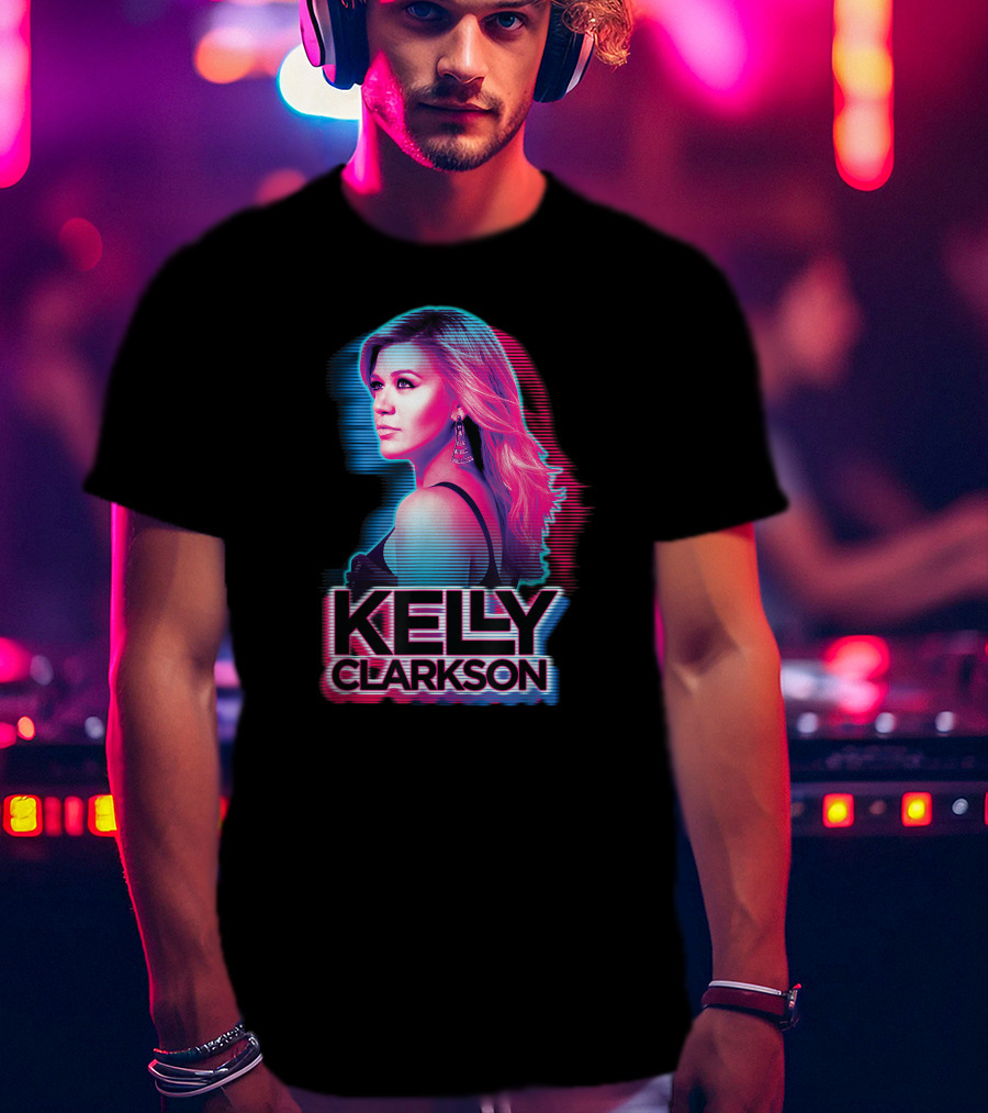KELLY CLARKSON Retro Neon T-Shirt
