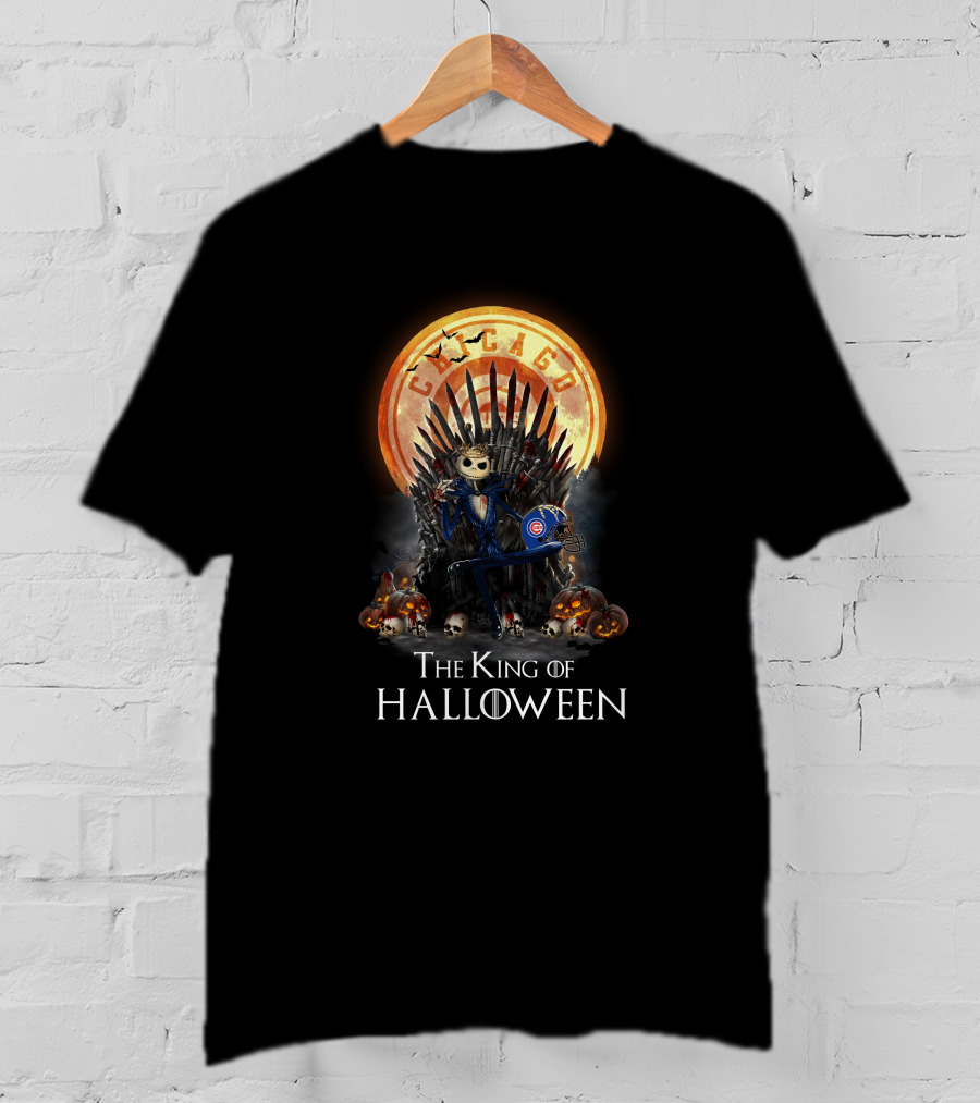 Chicago Cubs Halloween Throne King T-Shirt