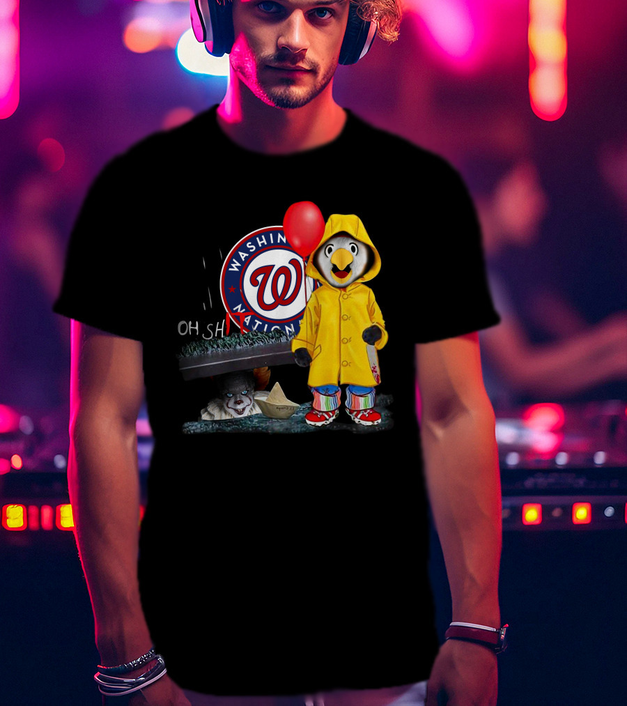 Washington Nationals Pennywise Penguin Red Balloon T-Shirt