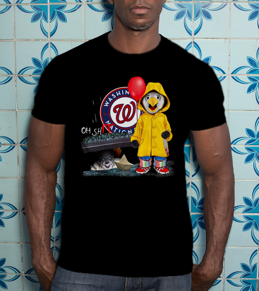 Washington Nationals Pennywise Penguin Red Balloon T-Shirt