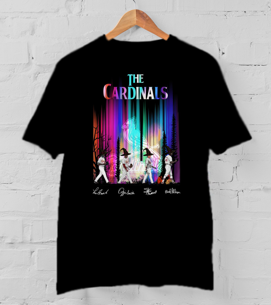 The Cardinals St. Louis Baseball Legends Aurora Borealis T-Shirt