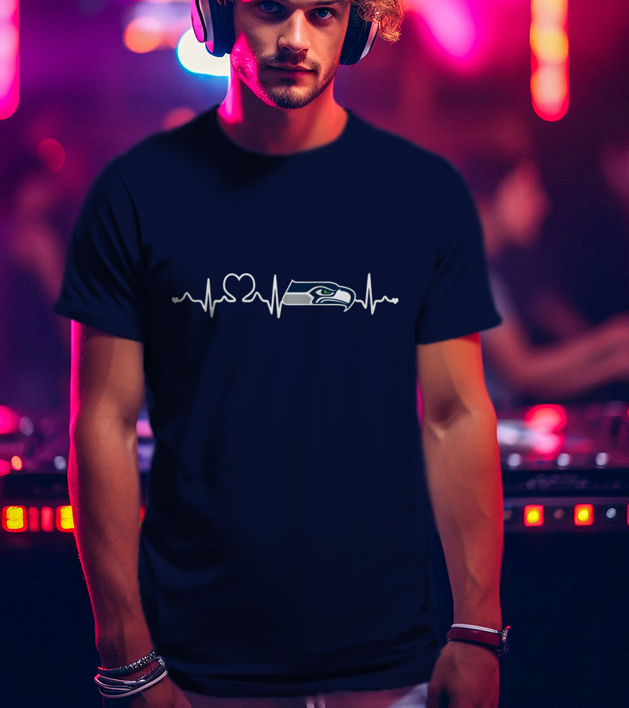 Seattle Seahawks Heartbeat T-Shirt