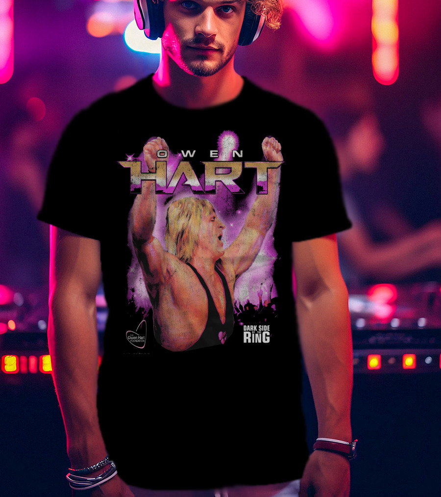 Owen Hart Dark Side Of The Ring Victory Pose T-Shirt
