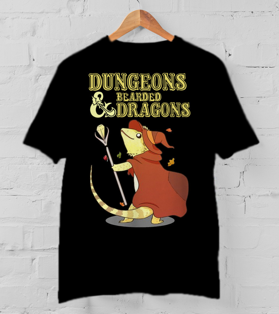 Dungeons And Bearded Dragons Mage Lizard Adventure T-Shirt