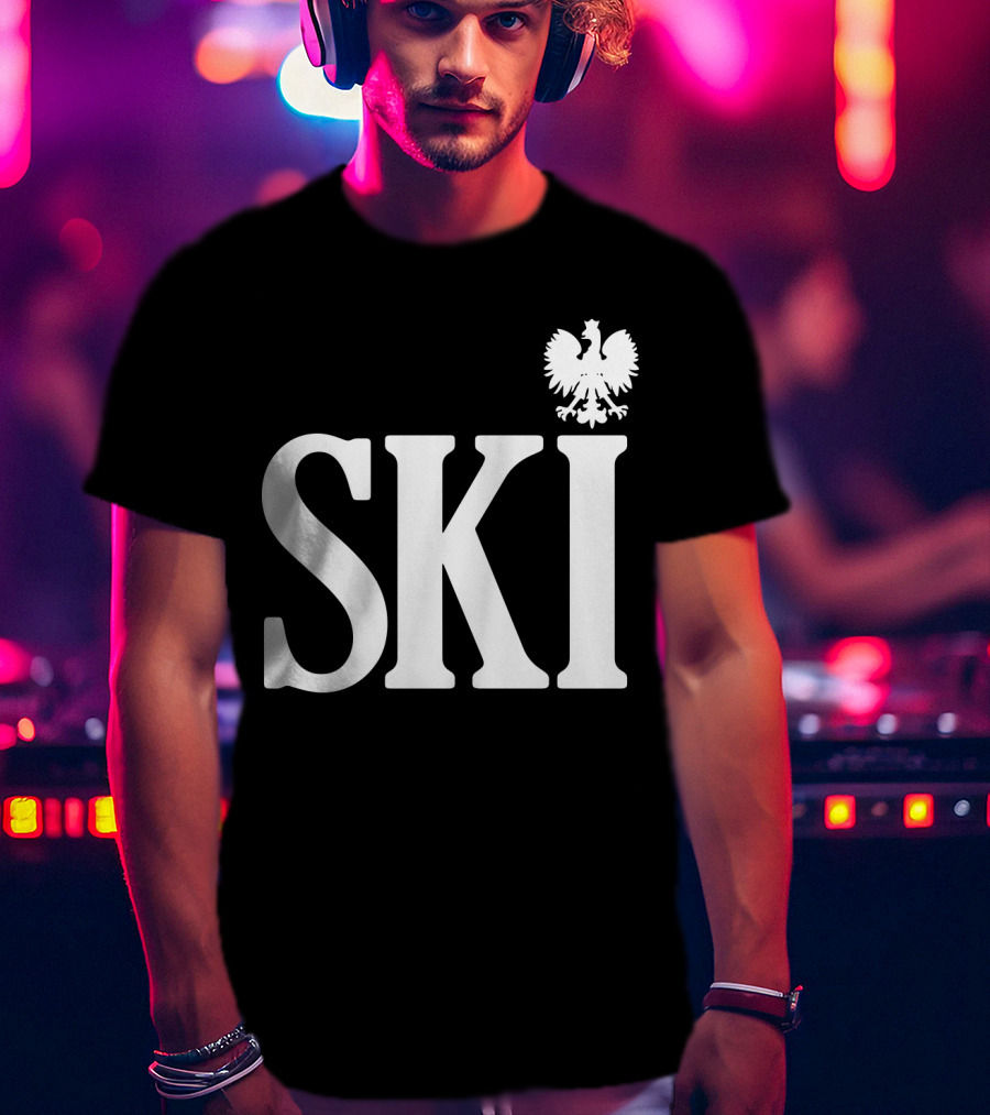 SKI Polish White Eagle T-Shirt