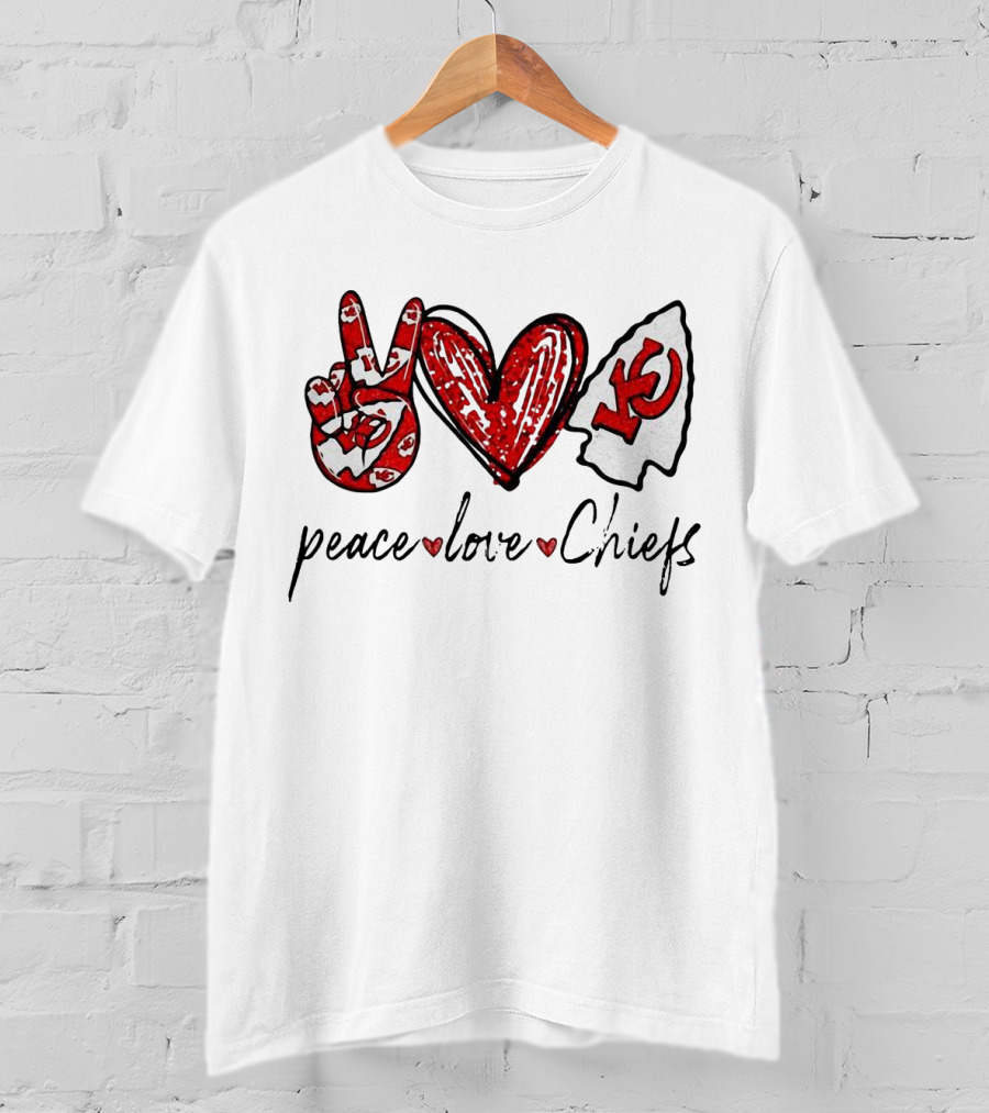 Peace Love KC Chiefs T-Shirt