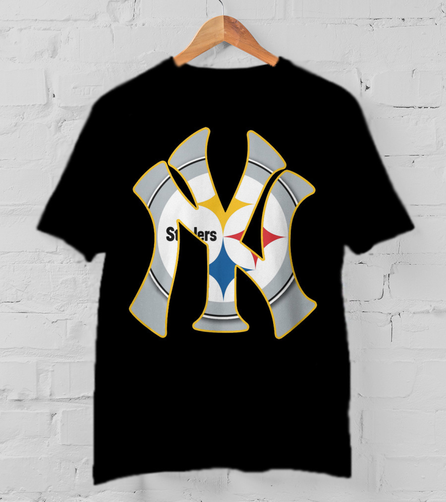 Yankees Steelers New York's Logo Fusion T-Shirt