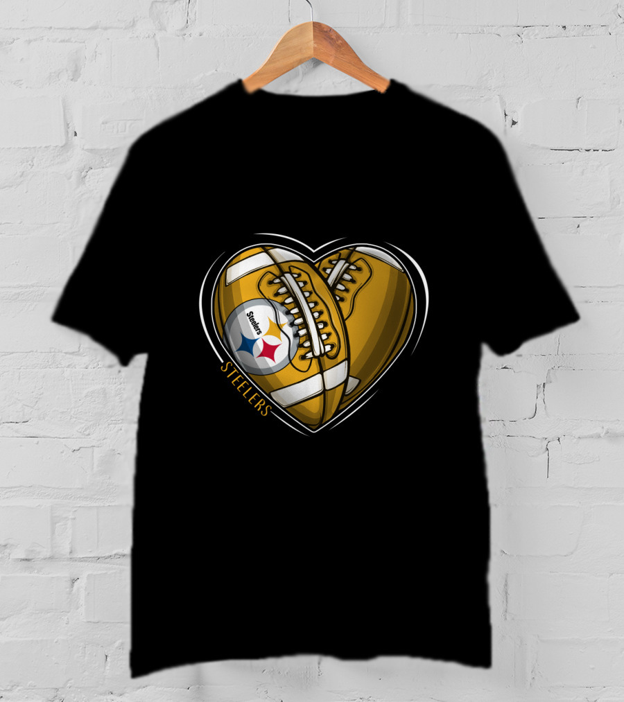 Steelers Heart Football Steelers T-Shirt