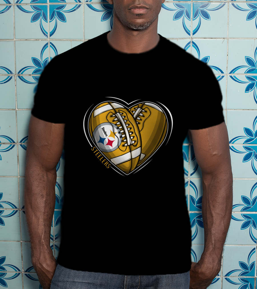 Steelers Heart Football Steelers T-Shirt