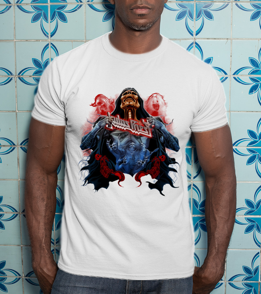 Judas Priest DH 89 Screaming For Vengeance Skeleton T-Shirt