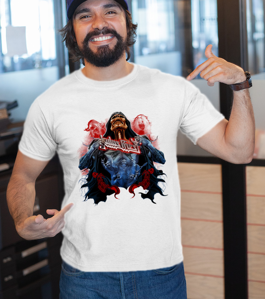 Judas Priest DH 89 Screaming For Vengeance Skeleton T-Shirt