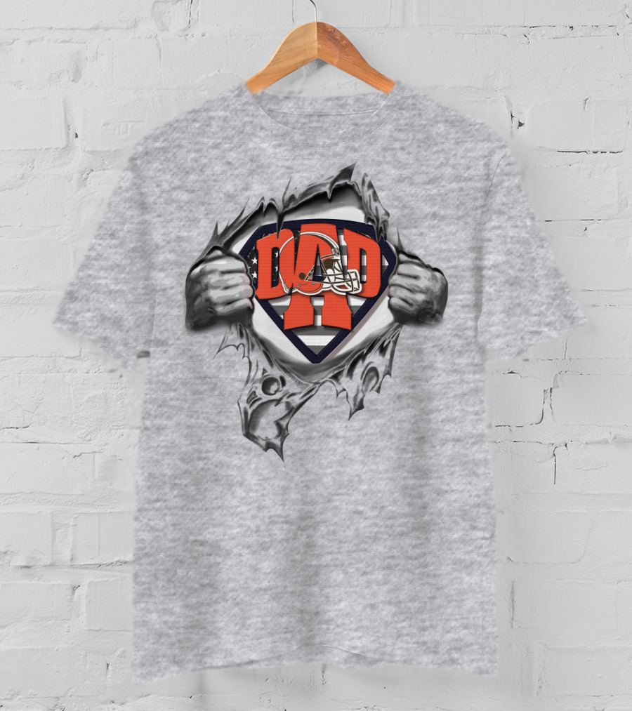 Superdad Cleveland Browns Dad Football Hero T-Shirt