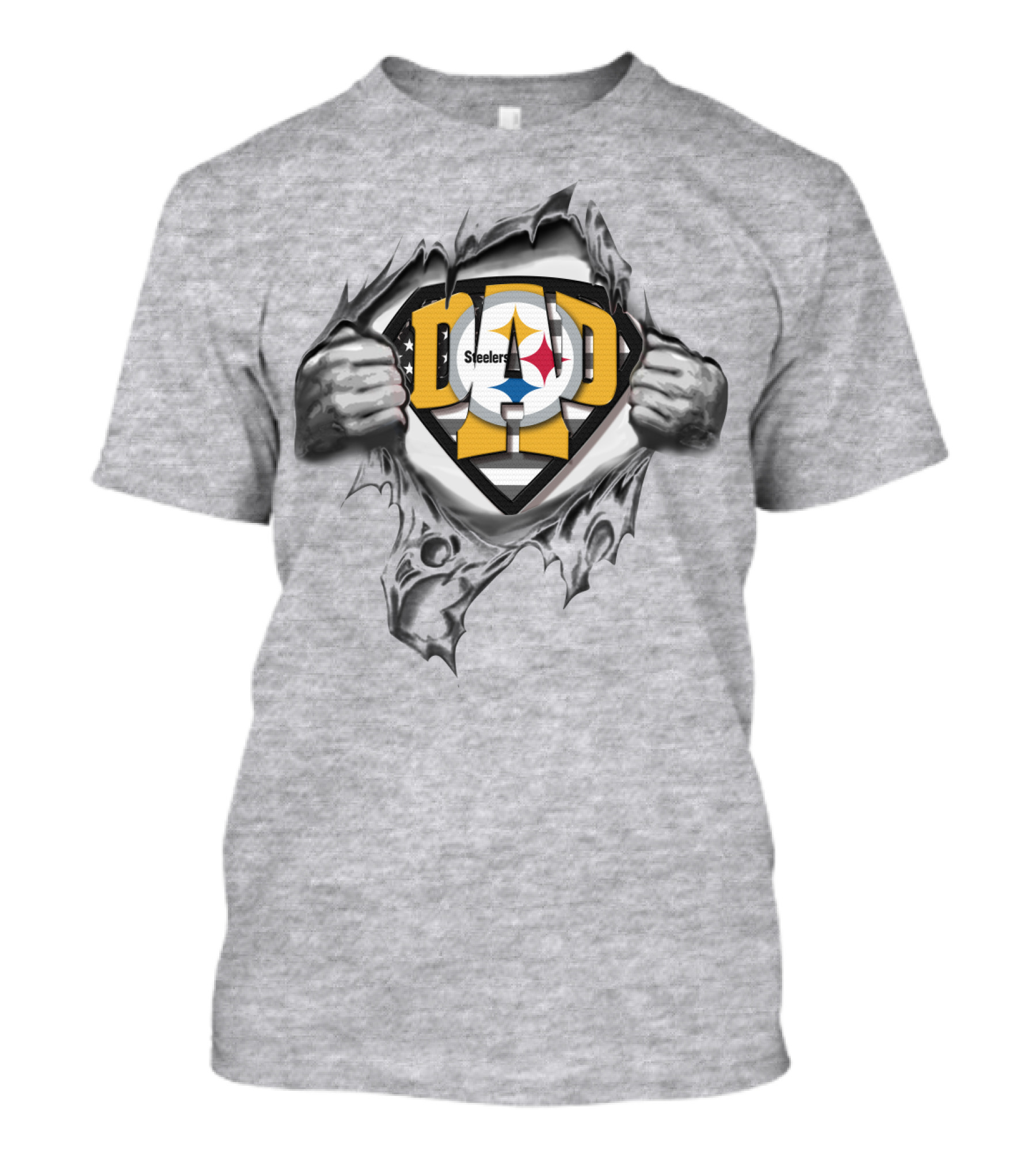 Pittsburgh Steelers Superdad Shield T-Shirt