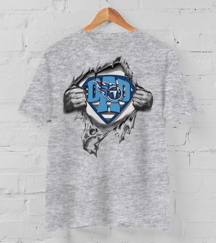 Dad Superdad Tennessee Titans T-Shirt