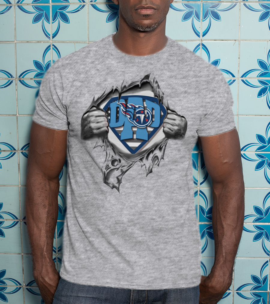 Dad Superdad Tennessee Titans T-Shirt