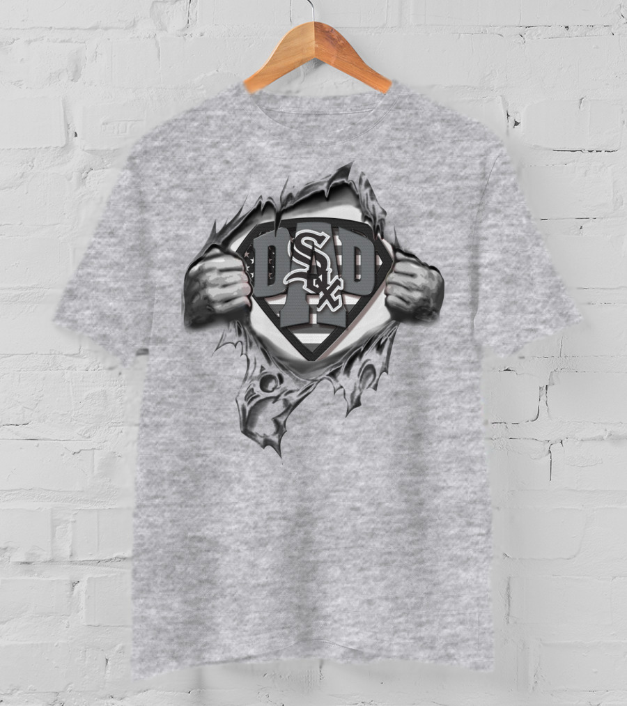 SUPERDAD Chicago White Sox Logo Superman T-Shirt