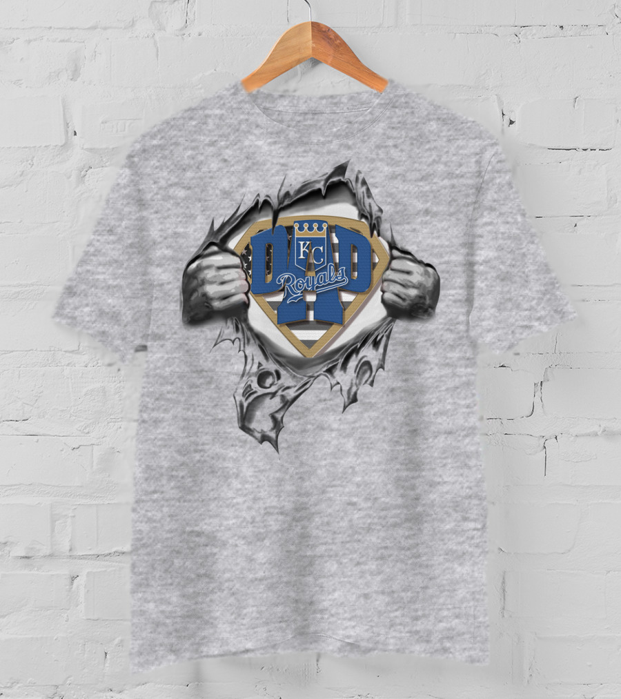 Superdad KC Royals Torn Logo Hero T-Shirt