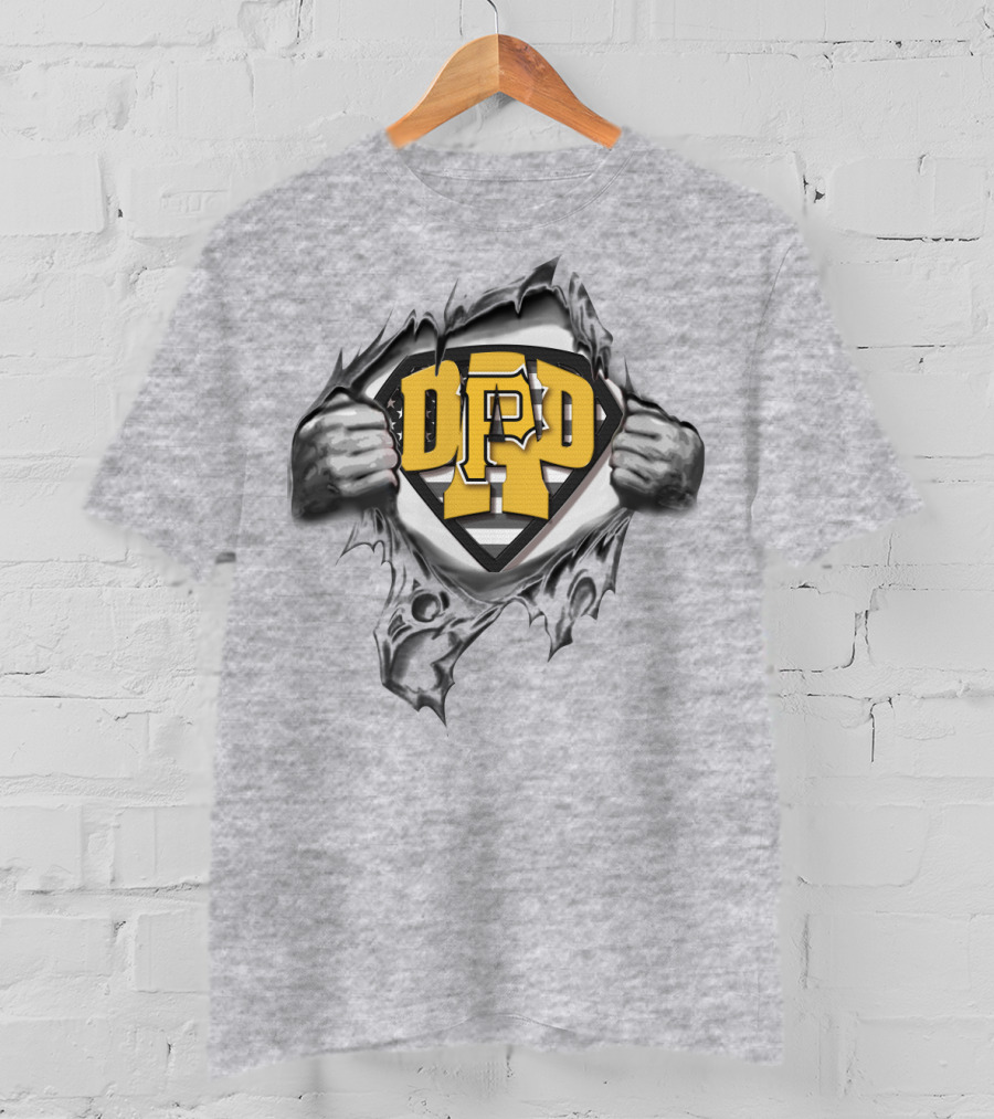 SUPERDAD Pittsburgh Pirates Logo With Heroic T-Shirt