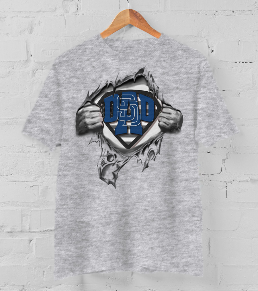 SUPERDAD D SD San Diego Padres Hero Shield T-Shirt