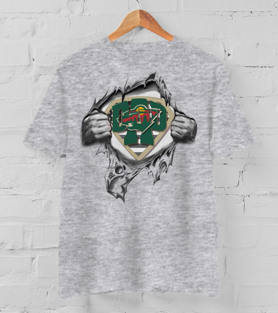 SUPERDAD Hockey Minnesota Wild Fan T-Shirt