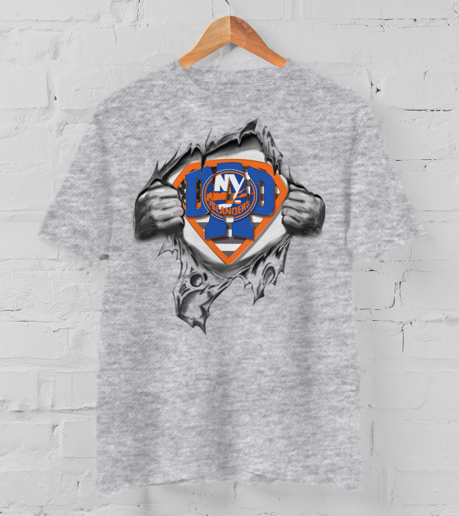 SUPERDAD New York Islanders Logo Superman T-Shirt