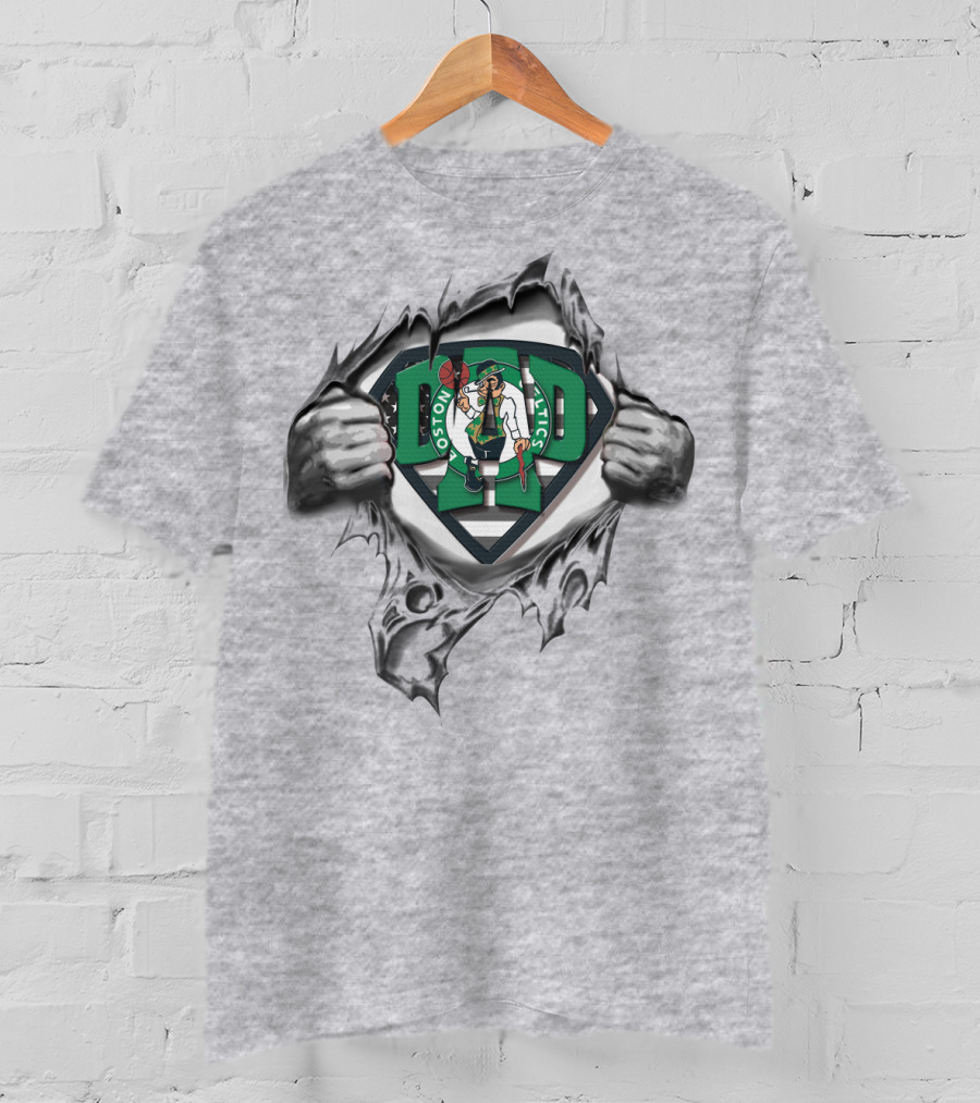 SUPERDAD Boston Celtics Logo Burst T-Shirt