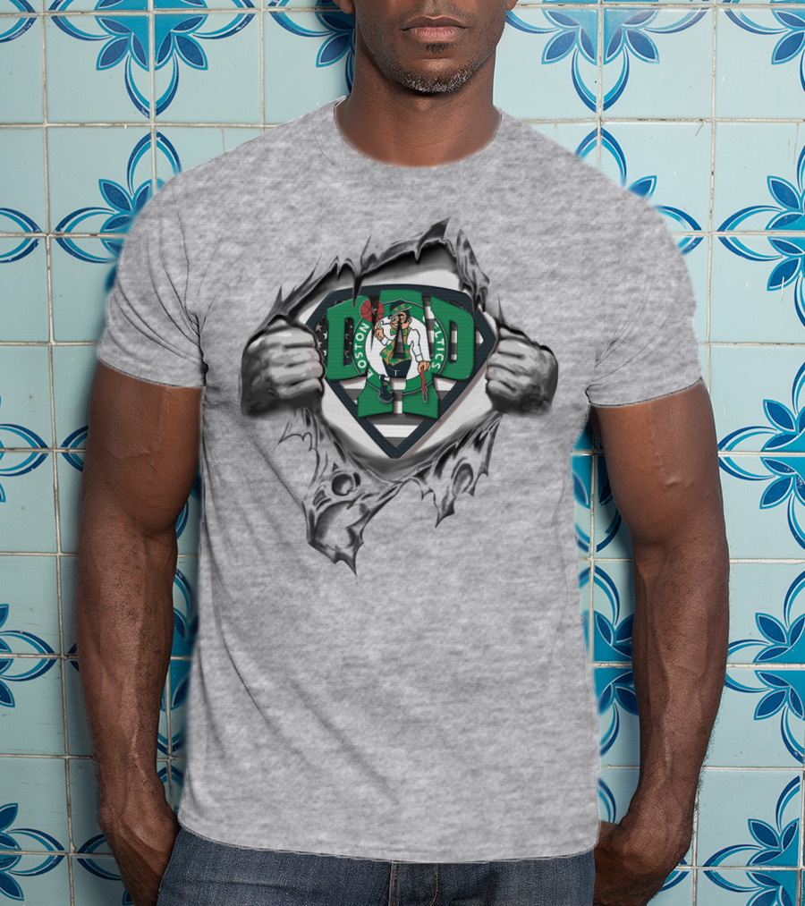 SUPERDAD Boston Celtics Logo Burst T-Shirt