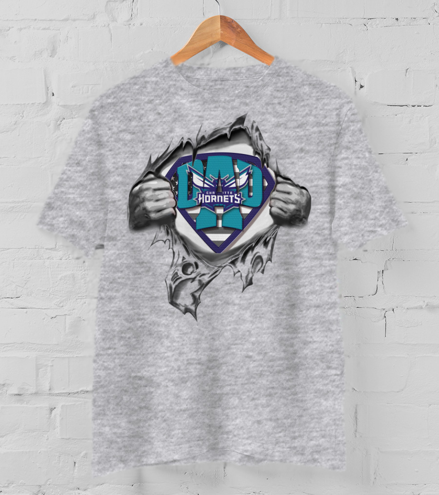 SUPERDAD Charlotte Hornets Logo Hero T-Shirt